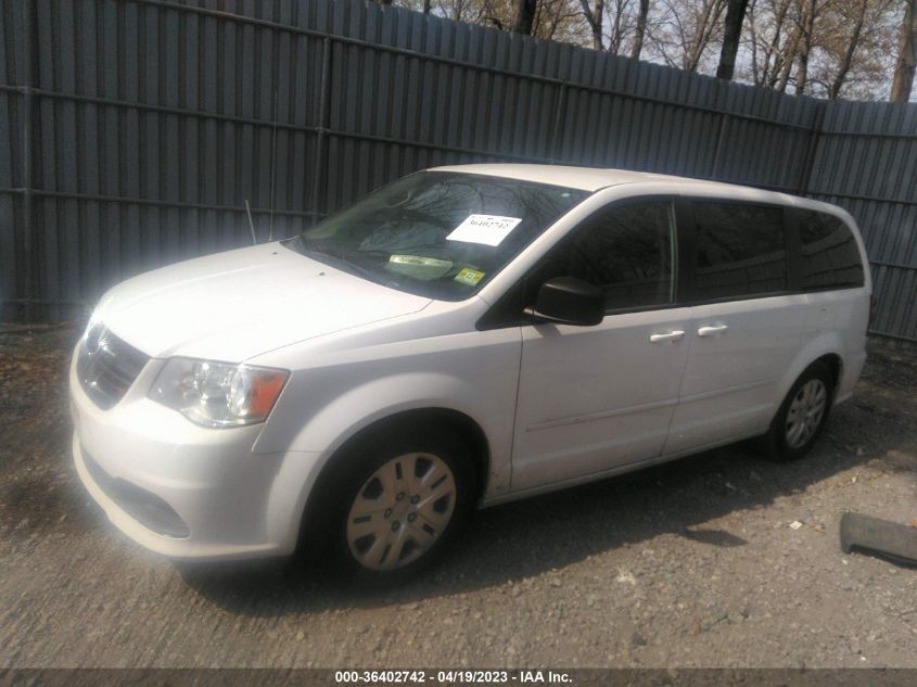 2017 DODGE GRAND CARAVAN SE - 2C4RDGBG8HR566407