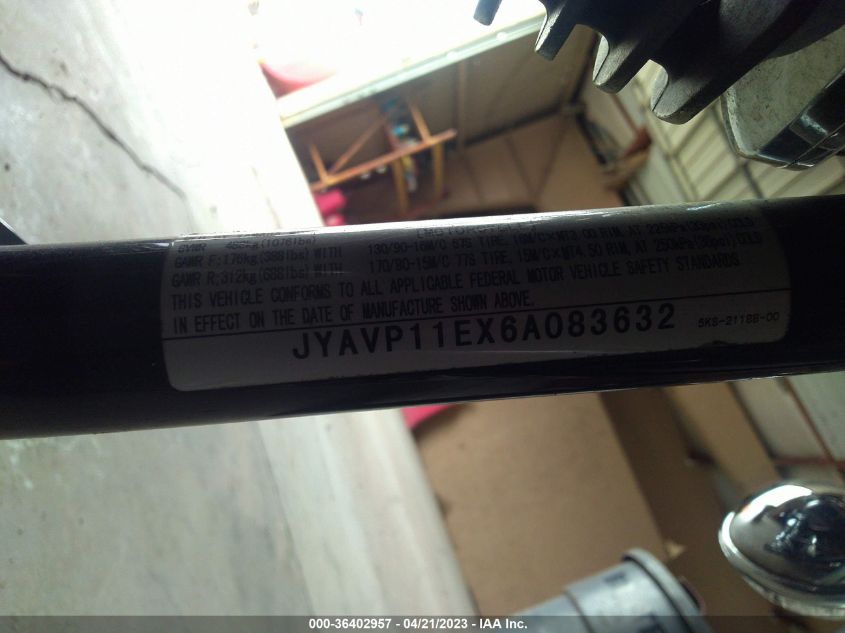 2006 YAMAHA XVS1100 A - JYAVP11EX6A083632