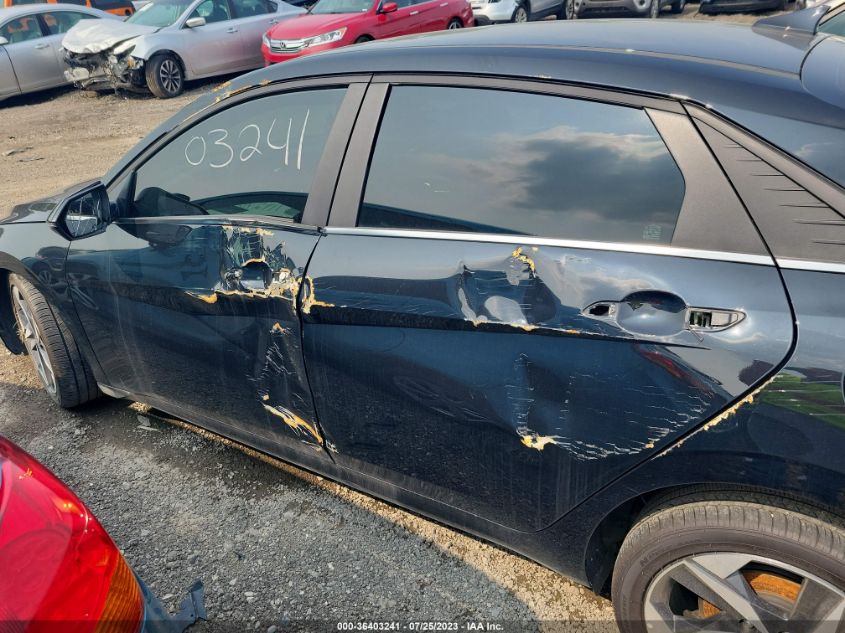 2022 HYUNDAI ELANTRA HYBRID LIMITED KMHLN4AJXNU014173