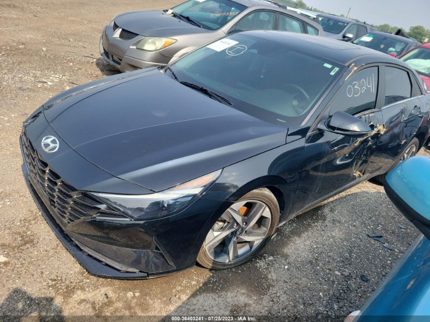2022 HYUNDAI ELANTRA HYBRID LIMITED KMHLN4AJXNU014173