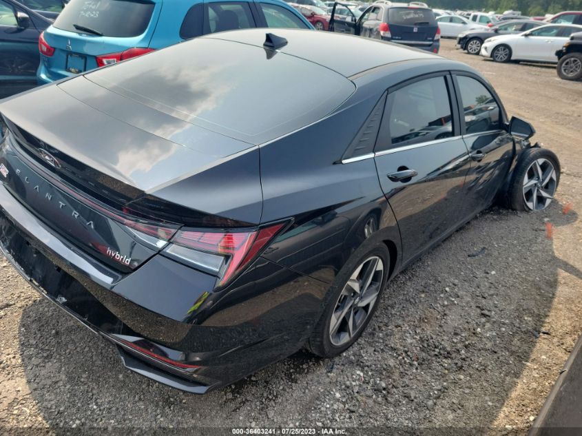 2022 HYUNDAI ELANTRA HYBRID LIMITED KMHLN4AJXNU014173
