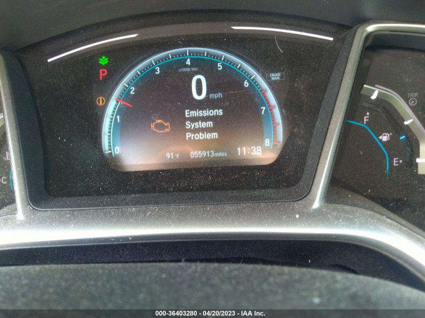 2018 HONDA CIVIC SEDAN EX-T - JHMFC1F36JX023170