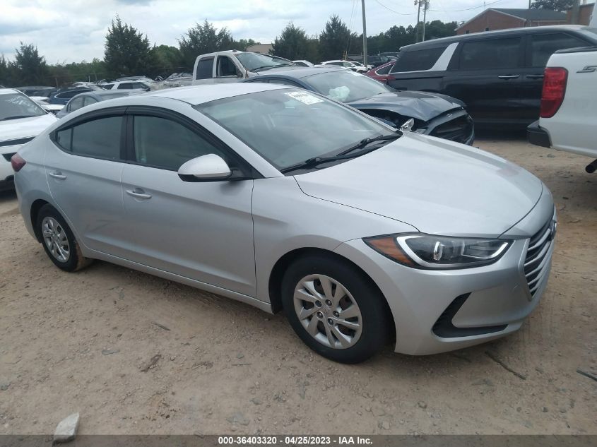 2017 HYUNDAI ELANTRA SE - KMHD74LF8HU114784