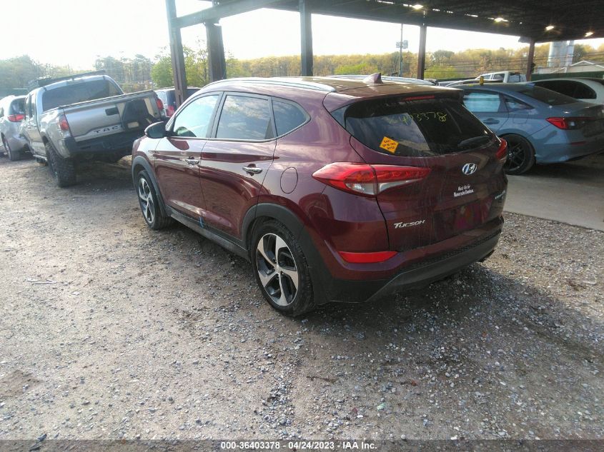 2016 HYUNDAI TUCSON LIMITED - KM8J3CA23GU048670