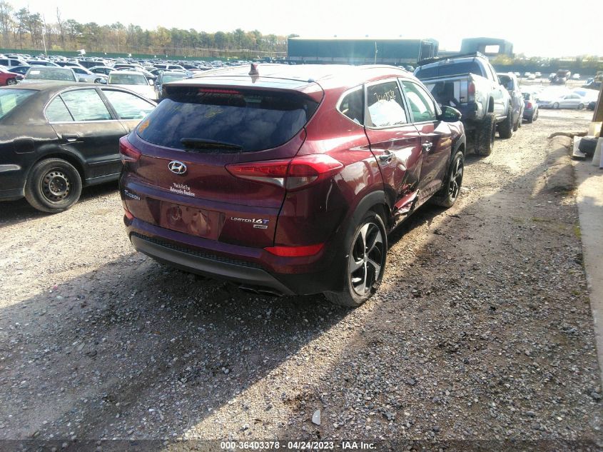 2016 HYUNDAI TUCSON LIMITED - KM8J3CA23GU048670