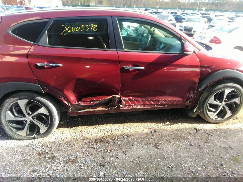 2016 HYUNDAI TUCSON LIMITED - KM8J3CA23GU048670