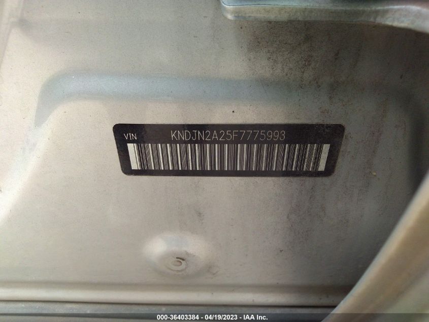 2015 KIA SOUL BASE - KNDJN2A25F7775993