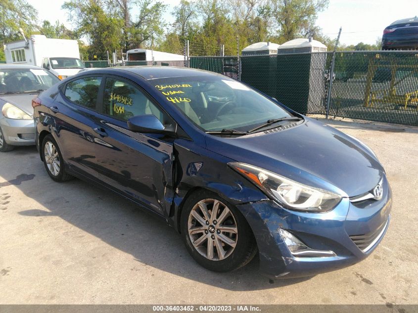 2016 HYUNDAI ELANTRA SE - 5NPDH4AE3GH705304