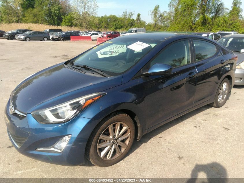 2016 HYUNDAI ELANTRA SE - 5NPDH4AE3GH705304