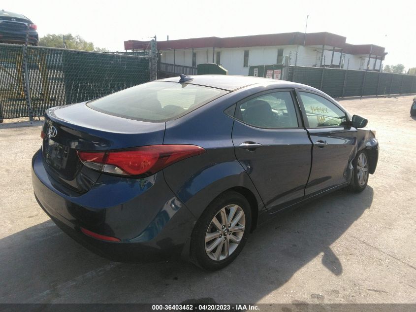 2016 HYUNDAI ELANTRA SE - 5NPDH4AE3GH705304