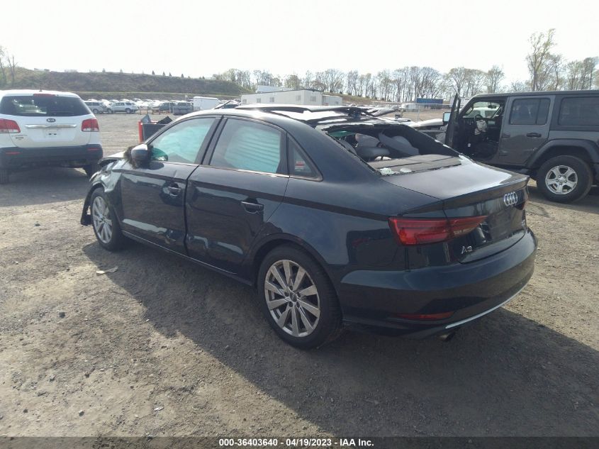 2017 AUDI A3 SEDAN PREMIUM - WAUB8GFF3H1043840