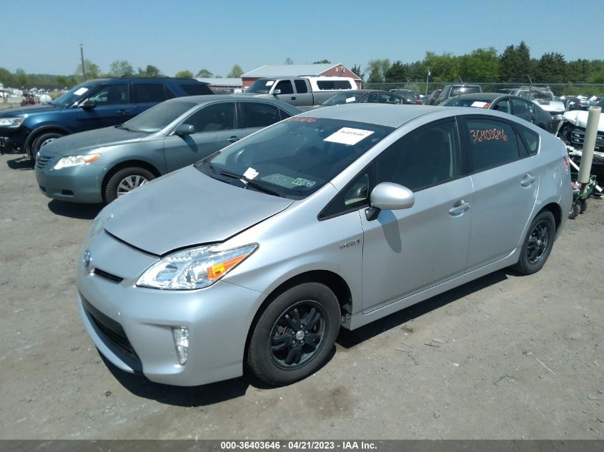 2014 TOYOTA PRIUS FOUR/FIVE/THREE/ONE/TWO - JTDKN3DU1E0384581