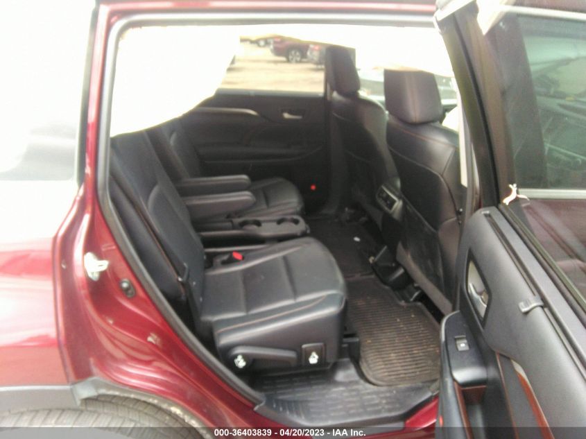 2015 TOYOTA HIGHLANDER HYBRID LIMITED - 5TDDCRFH9FS008954