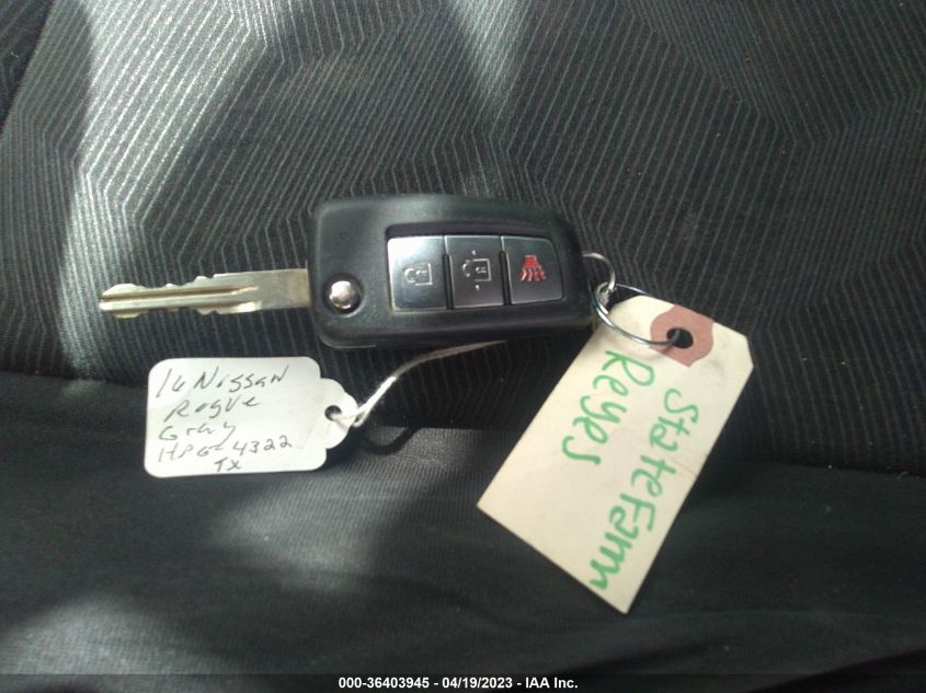 2016 NISSAN ROGUE S - KNMAT2MT5GP718477