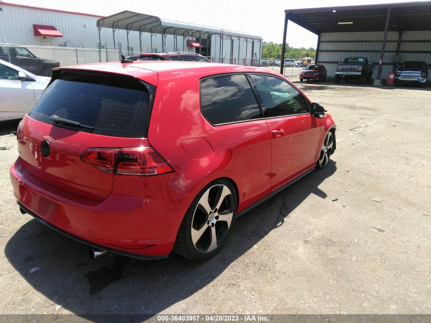 2015 VOLKSWAGEN GOLF GTI S - 3VWYT7AU4FM042436