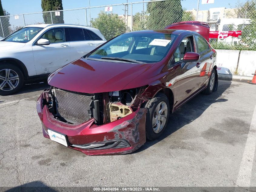 2014 HONDA CIVIC SEDAN LX - 2HGFB2F50EH540388
