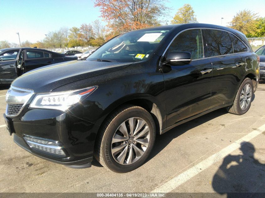 2014 ACURA MDX TECH PKG - 5FRYD4H4XEB044729