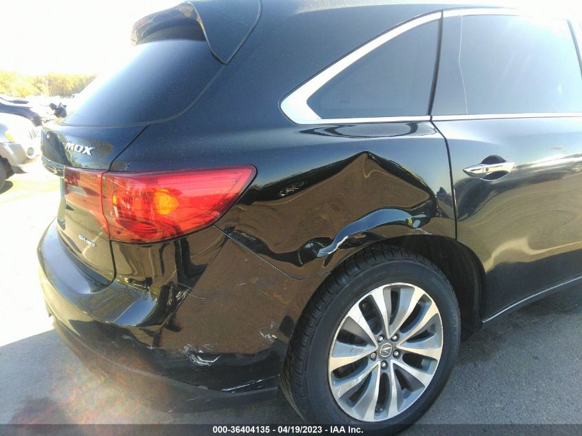 2014 ACURA MDX TECH PKG - 5FRYD4H4XEB044729