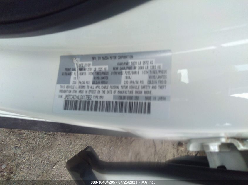 2020 MAZDA CX-9 TOURING - JM3TCACY4L0417662