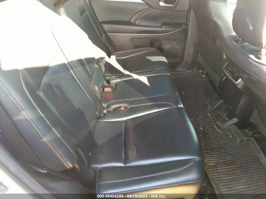 2016 TOYOTA HIGHLANDER XLE - 5TDJKRFH2GS332643