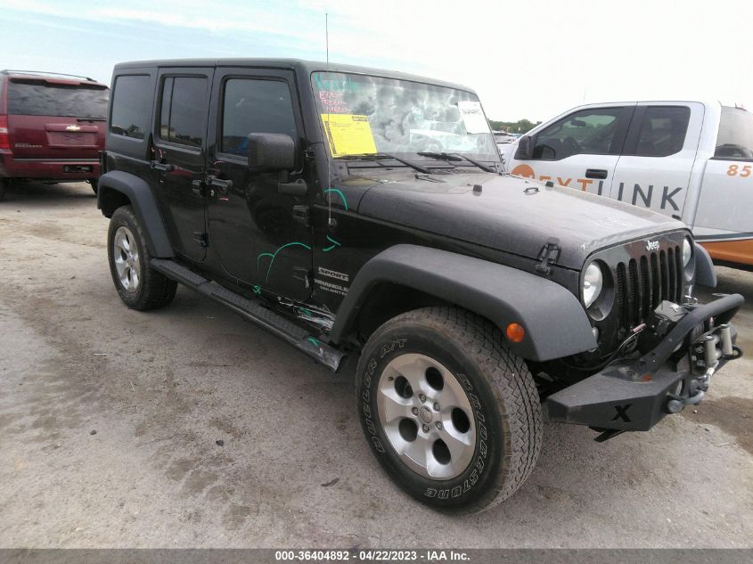 2016 JEEP WRANGLER UNLIMITED SPORT - 1C4BJWDGXGL327823