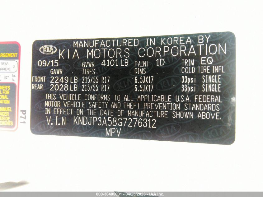 2016 KIA SOUL + - KNDJP3A58G7276312