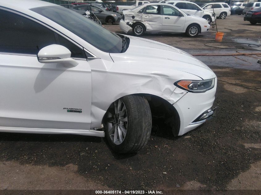 2017 FORD FUSION ENERGI SE - 3FA6P0PU1HR108238