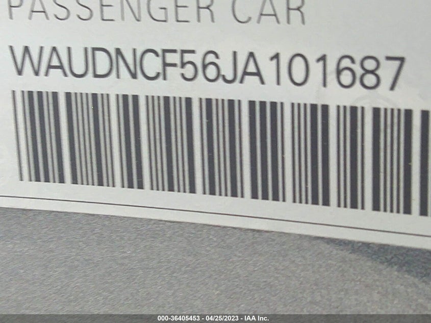 VIN WAUDNCF56JA101687 2018 AUDI A5 SPORTBACK PREMIUM