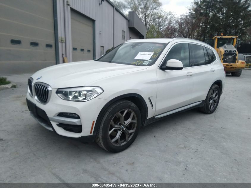 2021 BMW X3 XDRIVE30I - 5UXTY5C00M9E37109