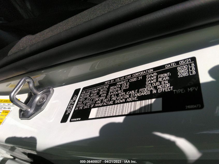 2021 VOLVO XC90 MOMENTUM - YV4A221K2M1773012