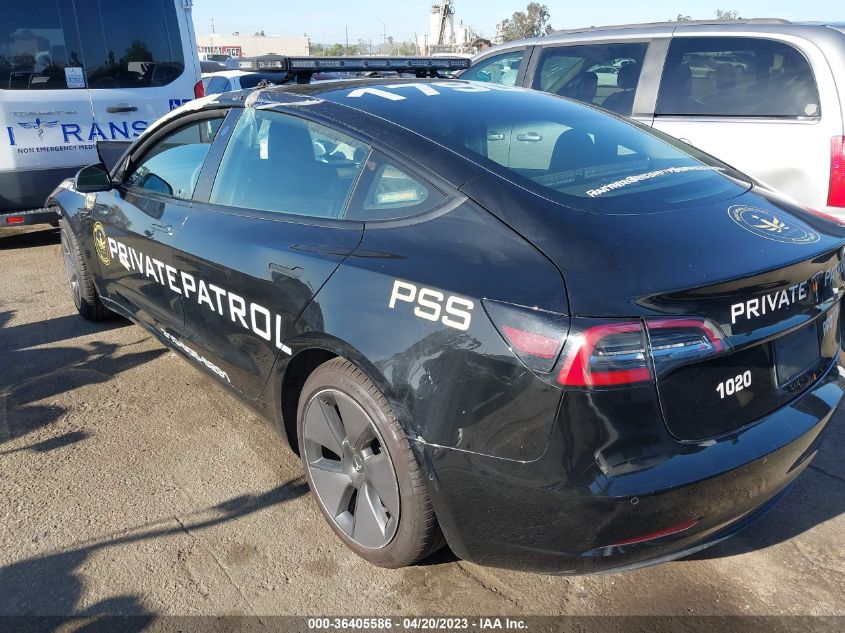 2021 TESLA MODEL 3 STANDARD RANGE PLUS - 5YJ3E1EA2MF985608