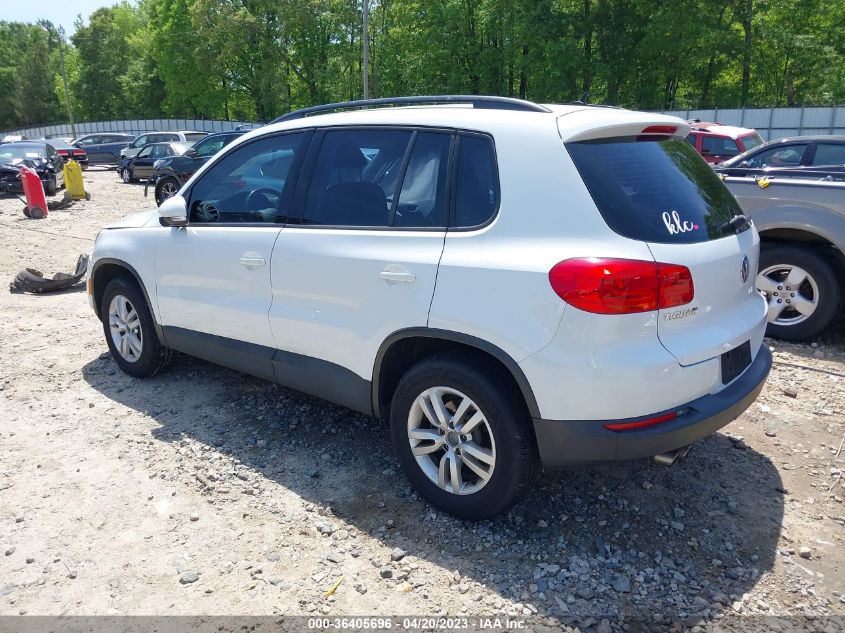 2016 VOLKSWAGEN TIGUAN S/SEL/SE/R-LINE - WVGAV7AX5GW537217