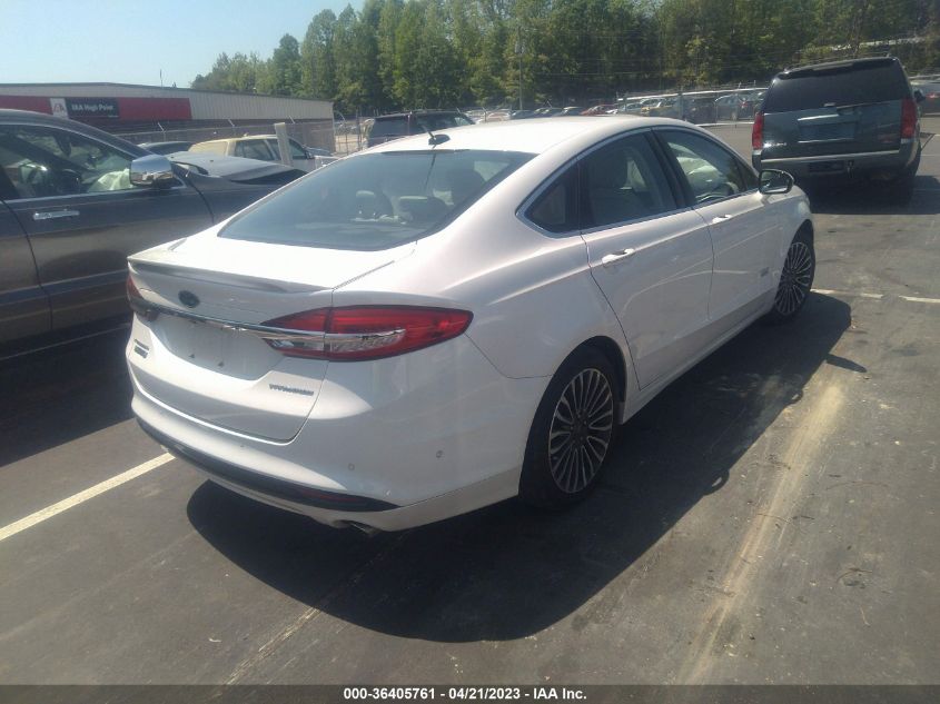 2017 FORD FUSION ENERGI TITANIUM/PLATINUM - 3FA6P0SU5HR152024