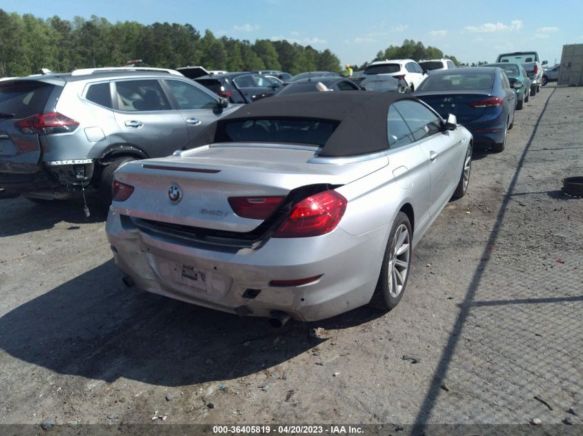 2014 BMW 6 SERIES 640I - WBALW7C51ED595921