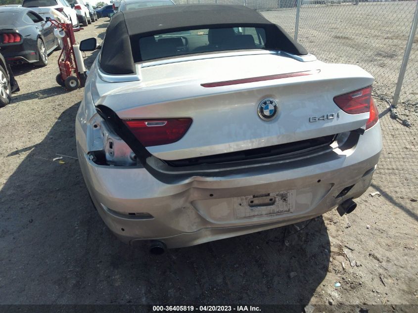 2014 BMW 6 SERIES 640I - WBALW7C51ED595921
