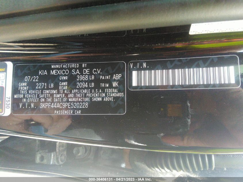 2023 KIA FORTE GT - 3KPF44AC9PE520228