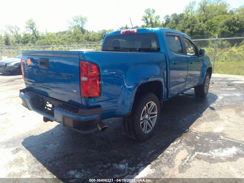 2021 CHEVROLET COLORADO 2WD WORK TRUCK - 1GCGSBEN7M1260677