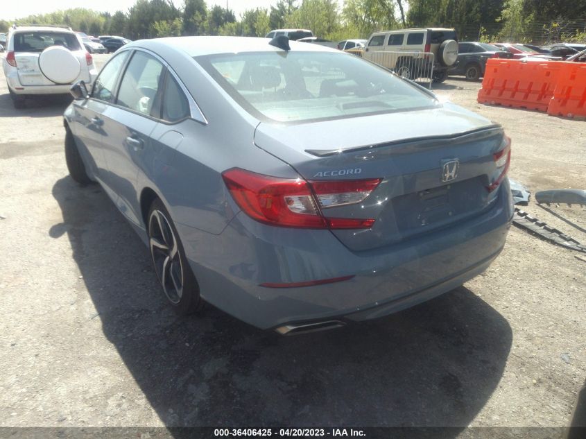 2022 HONDA ACCORD SEDAN SPORT - 1HGCV1F31NA088341