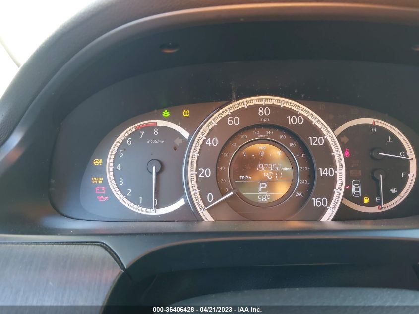 2013 HONDA ACCORD SDN EX-L - 1HGCR3F81DA020373