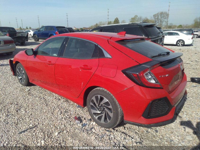 2018 HONDA CIVIC HATCHBACK LX - SHHFK7G28JU217835
