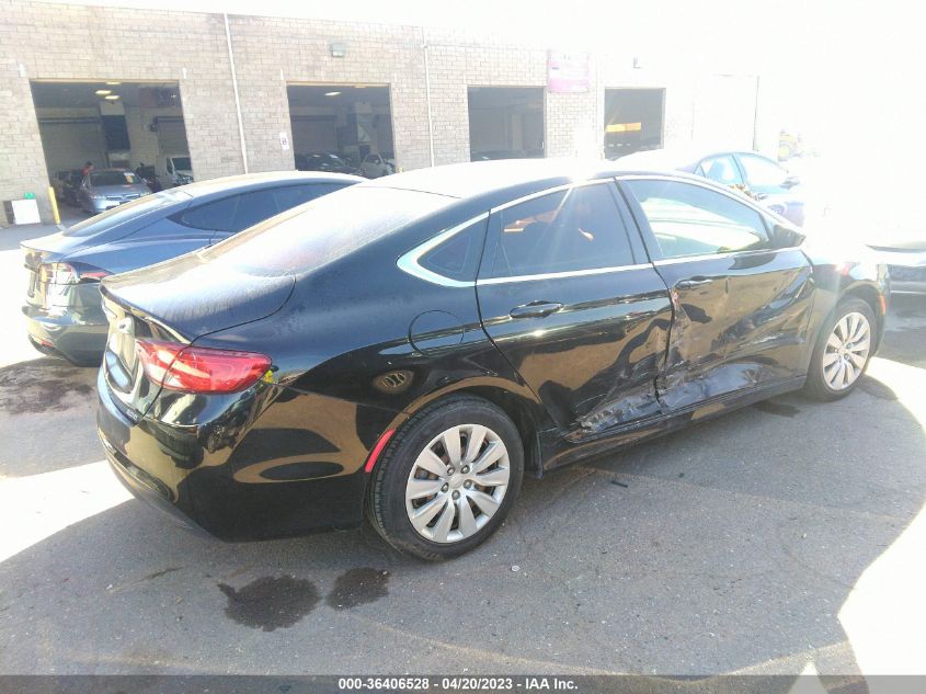 2016 CHRYSLER 200 LX - 1C3CCCFB5GN139475