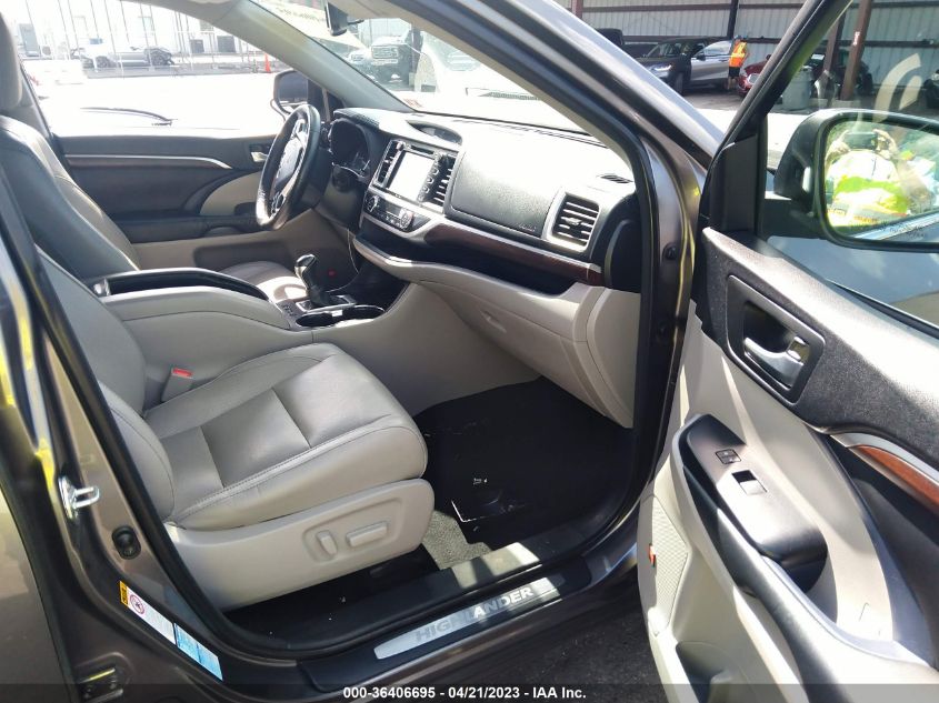 2015 TOYOTA HIGHLANDER LIMITED - 5TDDKRFH0FS192409