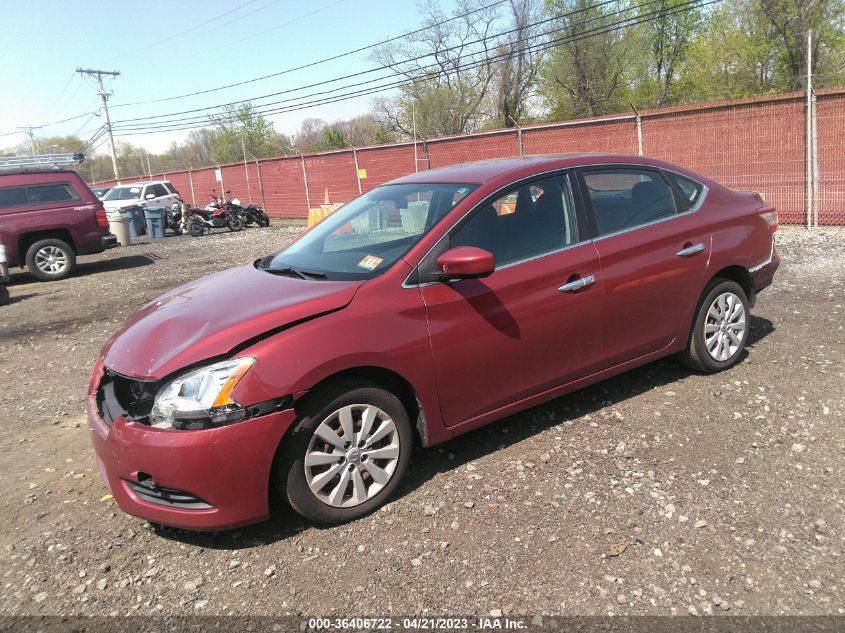 VIN 3N1AB7AP4FY268070 2015 NISSAN SENTRA no.2