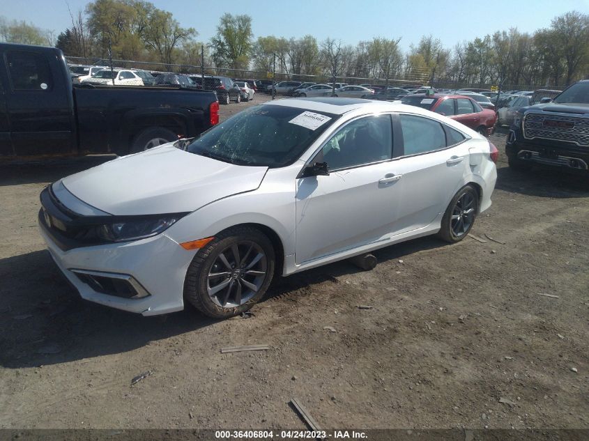 VIN 19XFC1F35ME007287 2021 HONDA CIVIC SEDAN EX