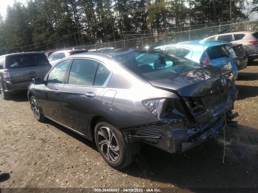 2016 HONDA ACCORD SEDAN LX - 1HGCR2F39GA190029