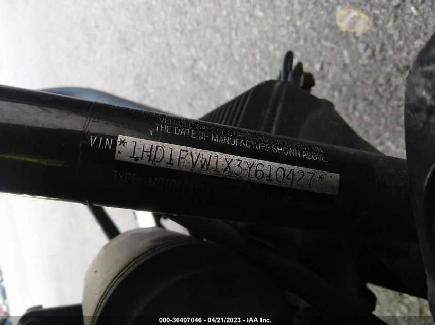 2003 HARLEY-DAVIDSON FLHTI 1HD1FVW1X3Y610427
