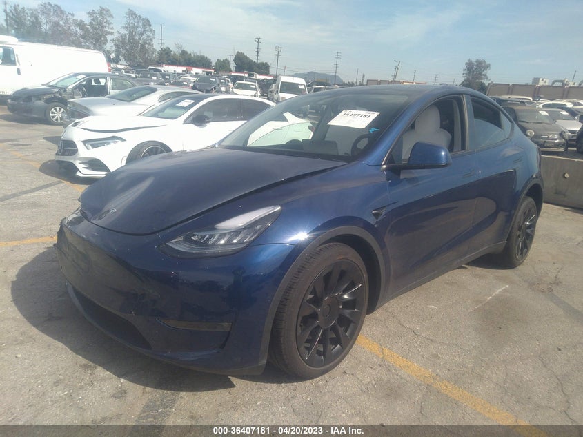 VIN 7SAYGDEE1NF511772 2022 TESLA MODEL Y LONG RANGE
