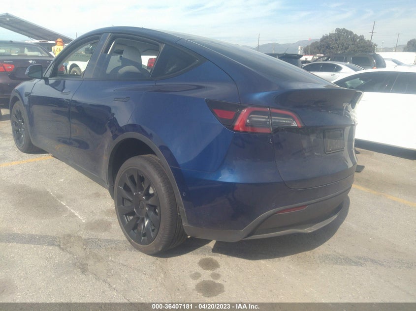 VIN 7SAYGDEE1NF511772 2022 TESLA MODEL Y LONG RANGE