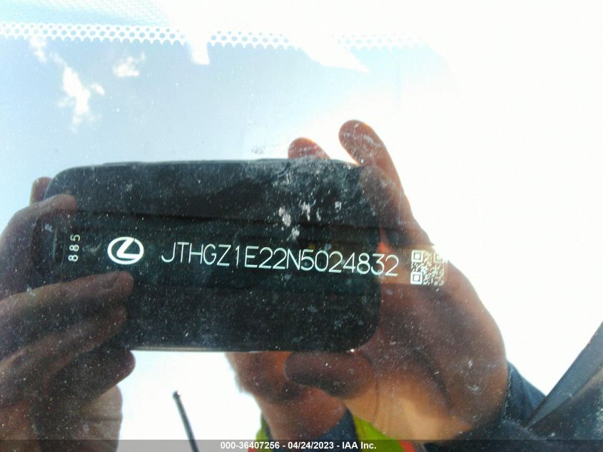 2022 LEXUS IS IS 350 F SPORT - JTHGZ1E22N5024832