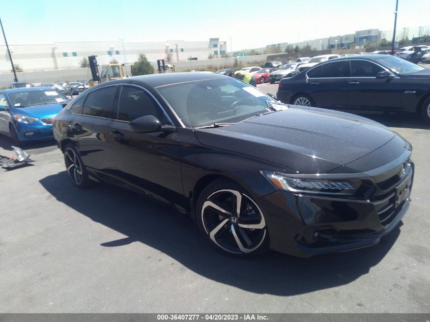 2021 HONDA ACCORD SEDAN SPORT - 1HGCV1F30MA091021